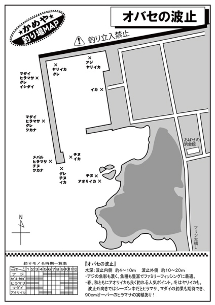 オバセの波止